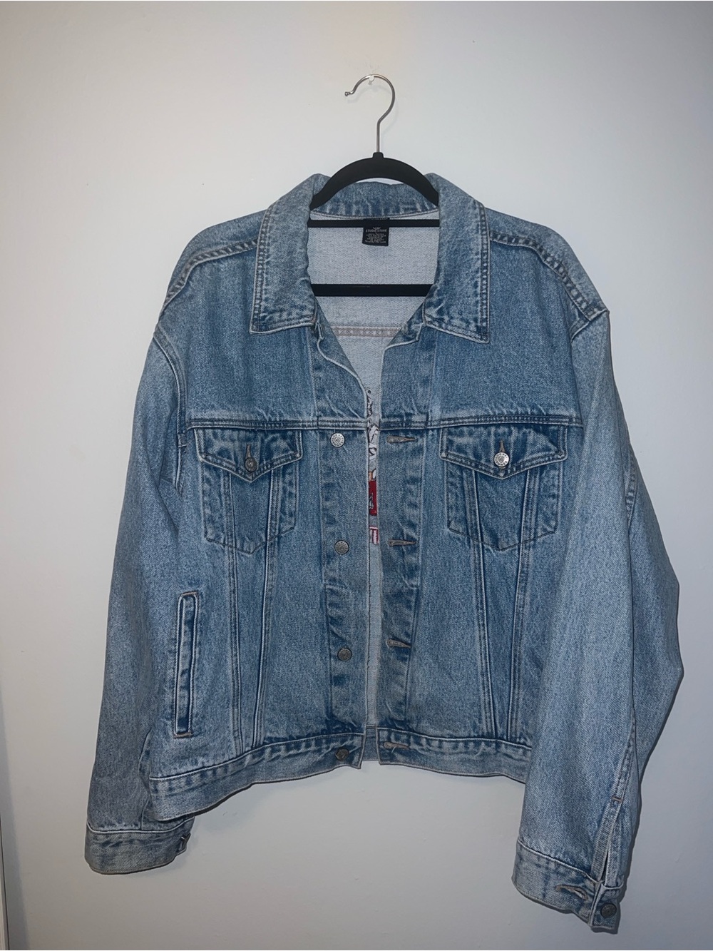 Warner Bros. Light Wash Blue Denim Jacket | Looney Tunes Jean Jacket - Picture 2 of 5